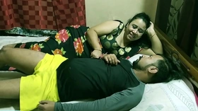 I cum after entering my dick inside sexy bhabhi wet pussy! She was playing with clear hindi audio