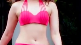 (Edit zoom slow motion) Indian actress Tamannaah Bhatia hot boobs navel in bikini and blouse in F2   legs boobs cleavage That is Mahalakshmi