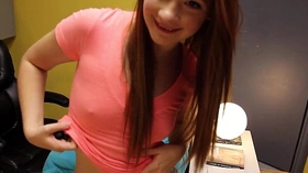 Webcam Show With Incredible Young Redhead