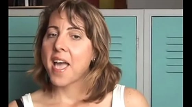 Shy old spunker strips and shows off her big sexy pussy lips