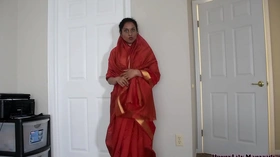 Horny Indian mother and son in law having fun