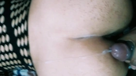 Slut desi indian wife with lover with big ass cumshot